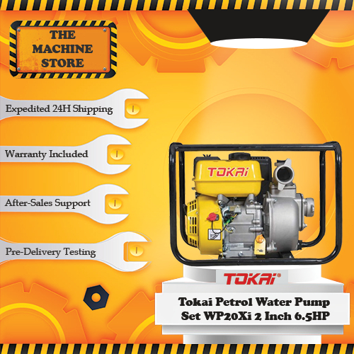 TOKAI ชุดปั๊มน้ํา Petrol WP20Xi 2 นิ้ว 6.5HP Pam Air Engine ชุด Kebun สวนระบบชลประทาน