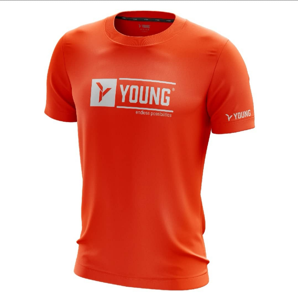 [YOUNG] BASIC T1 ROUND NECK COOL QUICK DRY BADMINTON JERSEY SHIRT