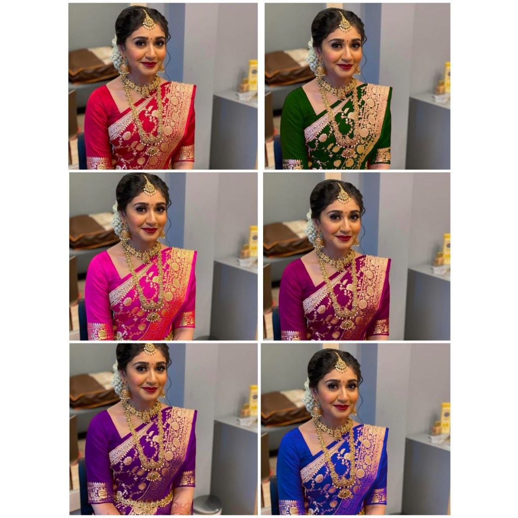 ดีไซน์ Soft Lichi Silk Saree /Saree Sutera Lichi Lembut /Banarasi Saree