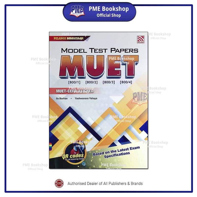 PME Bookshop (2024) Pelangi Publishing: Model Test Papers Muet CEFR Aligned - หนังสือแบบฝึกหัด