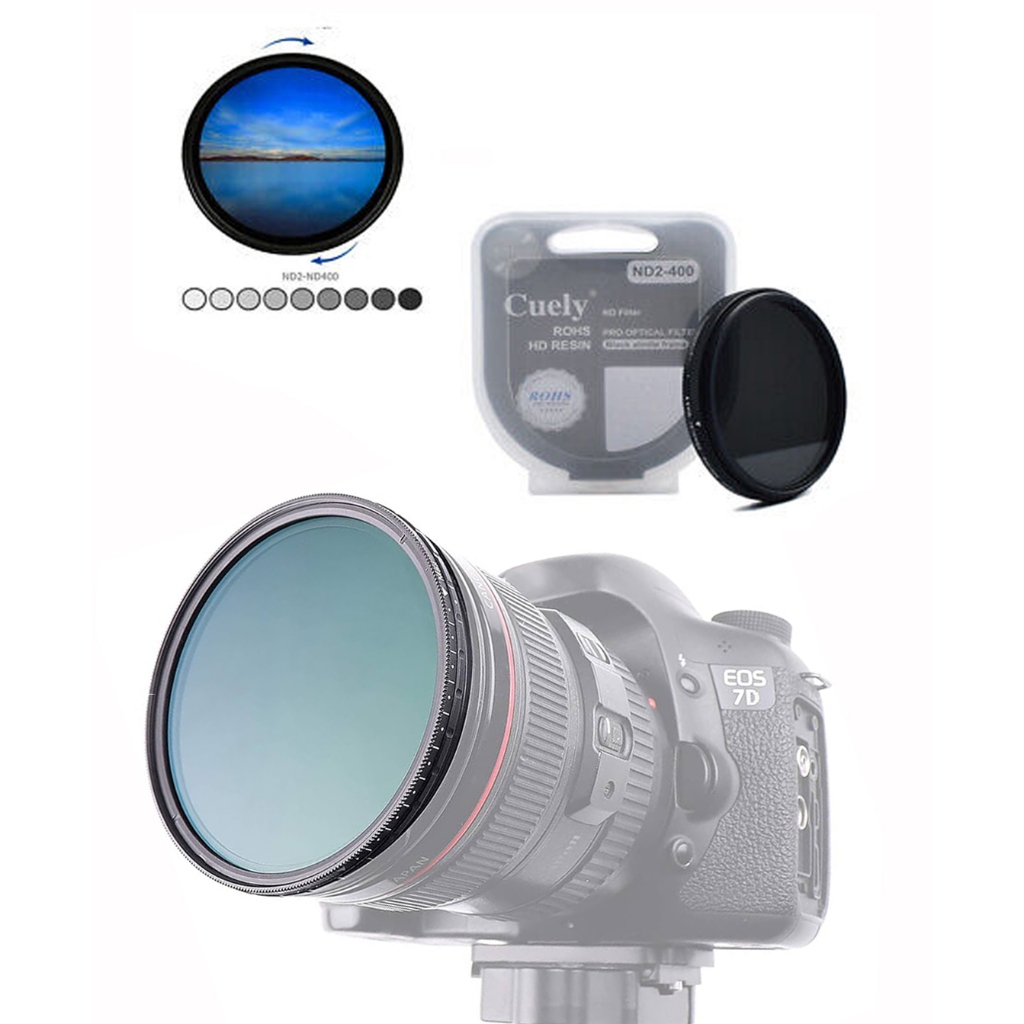 EB 82MM Neutral Density ND2-400x Variable Fader Filter