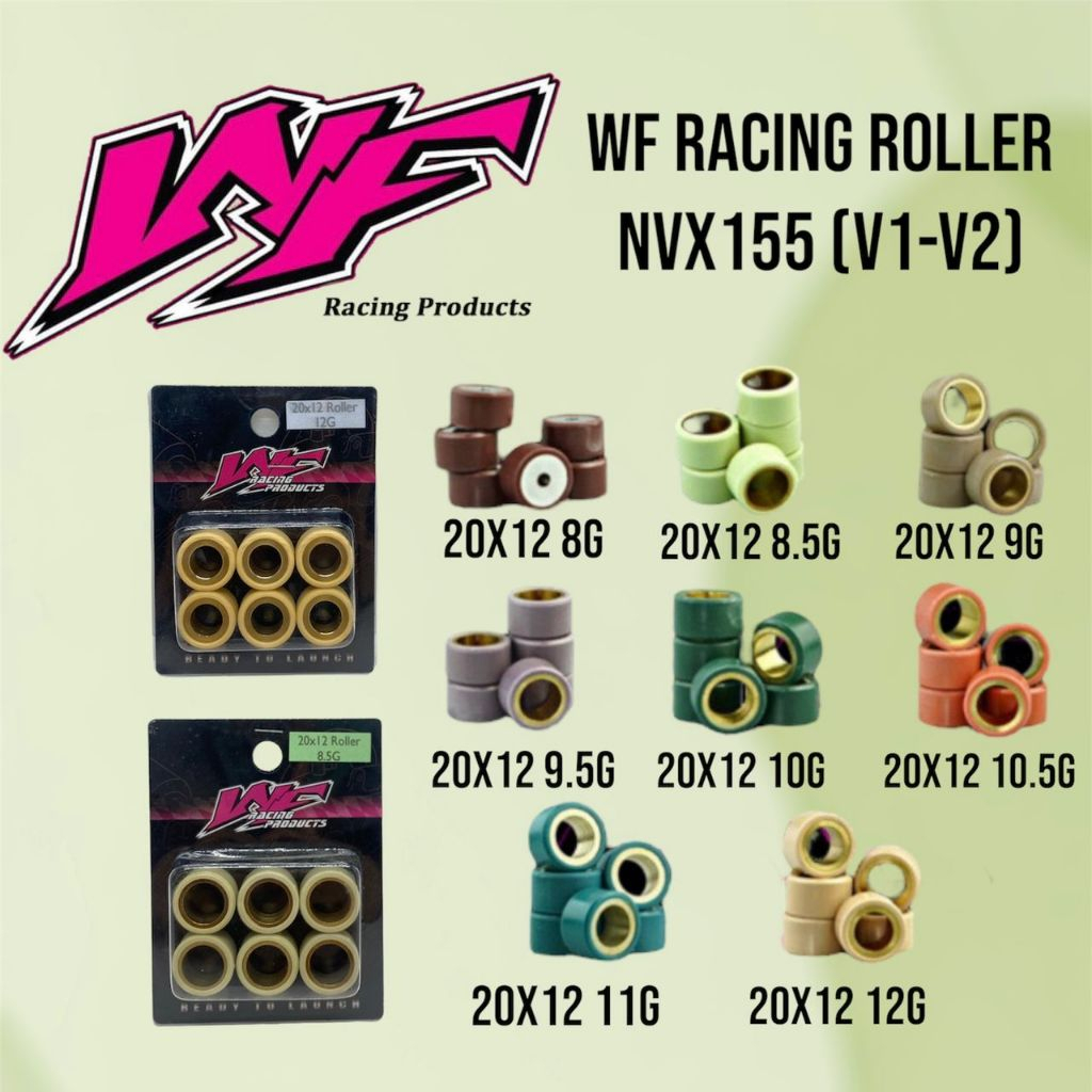 WF ROLLER NVX155 (V1-V2) 8G,8.5G,9G,9.5G,10G,11G,12G WF RACING