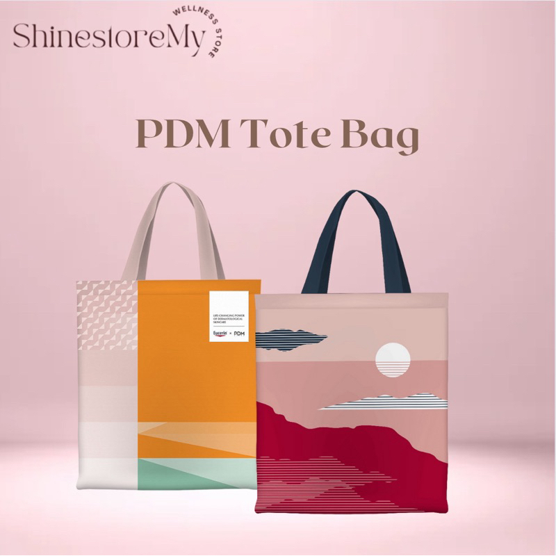 PDM Tote Bag Eucerin Canvas Reusable Bag