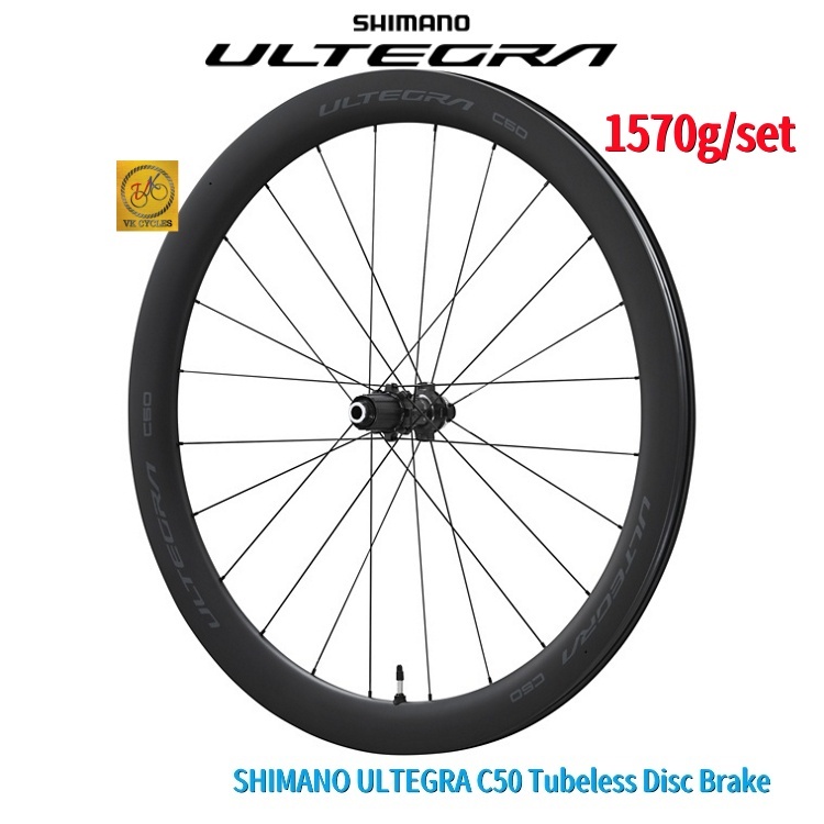 SHIMANO ULTEGRA C50 C60 ดิสก์เบรกล้อคาร์บอนด้านหลังและด้านหน้า R8170 WH-R8170 ไม่มียาง