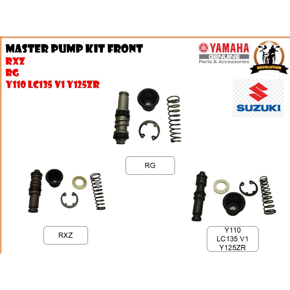 ชุดปั๊มหลักชุดซ่อม DISC DISC DISK SET RXZ RG Y125ZR Y125 Y15 Y15ZR LC 135 LC135 V2-V7 Y110 LC135 V1