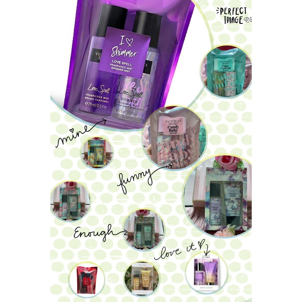 💯 Victorias Secret I Love Shimmer Set