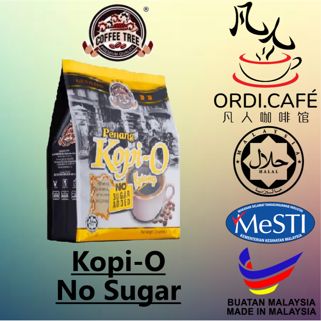 Coffee Tree Penang Kopi O Kosong No Sugar Added 20’s x 11g
