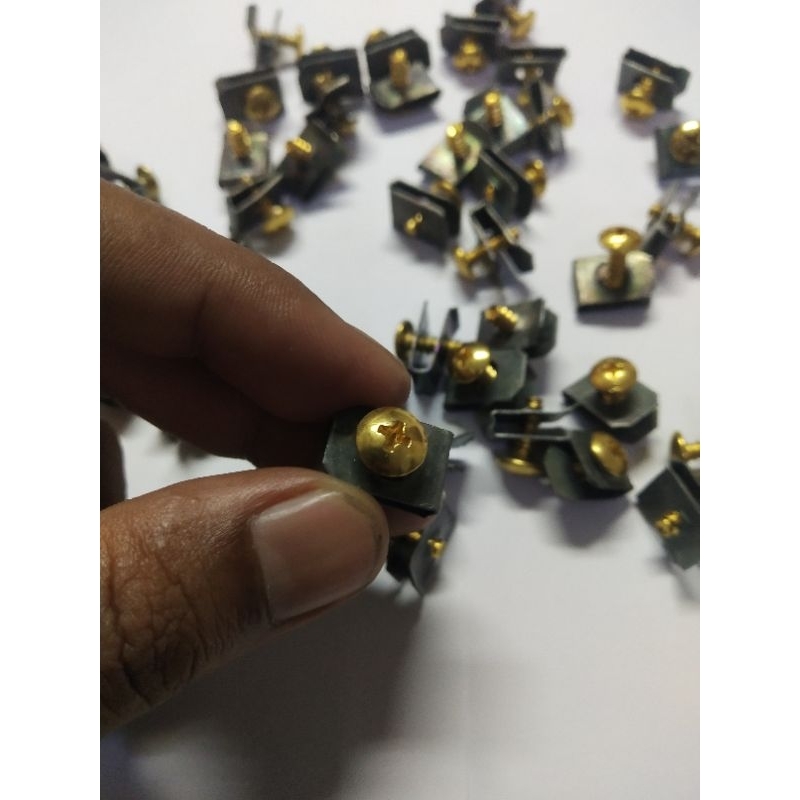5biji M5 Spru GOLD+KLIP (M5 1) Coverset YAMAHA LC135 ego s ข้อดี ex5 lagenda 125z vs150 vs125 r15 r2