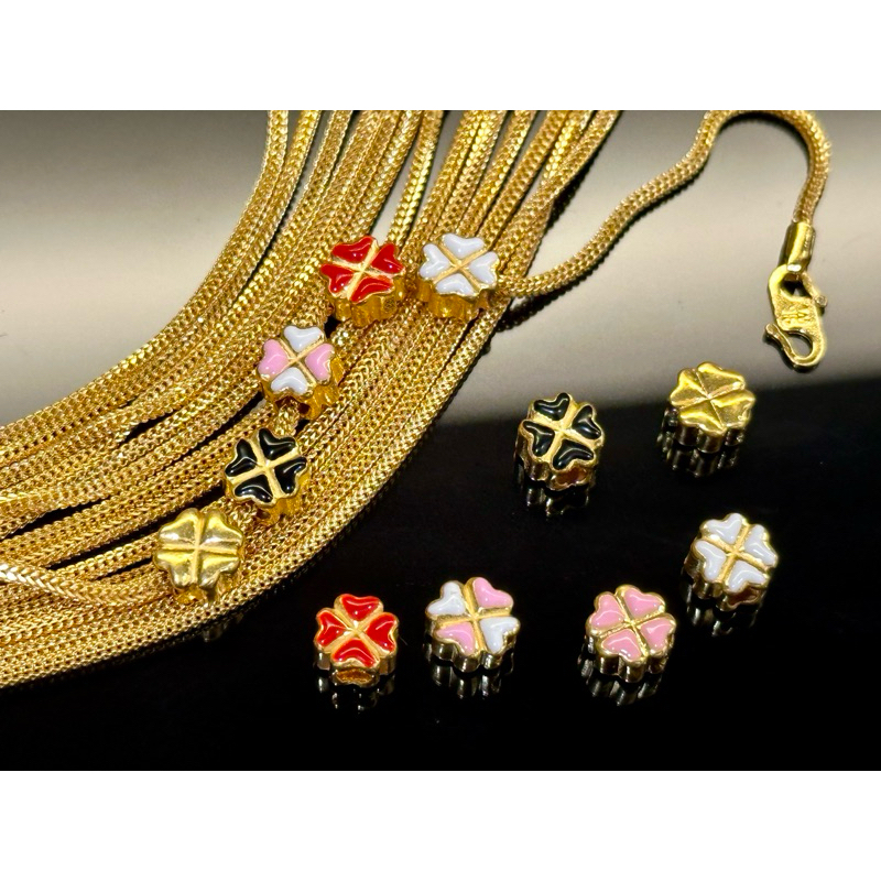 ลูกปัด bunga clover emas999 tulen