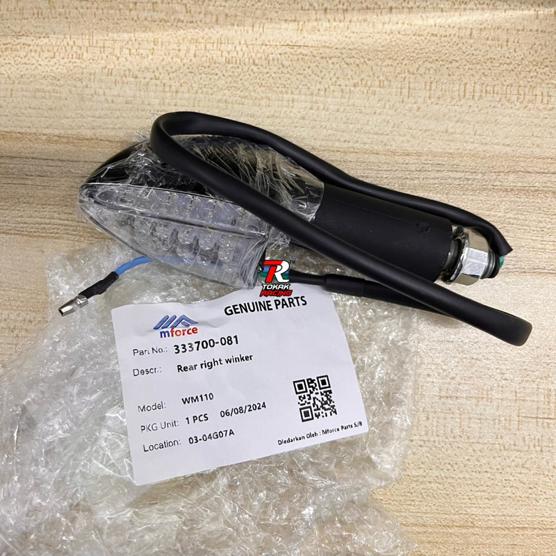 WMOTO WM110 ป้ายด้านหลัง (HARGA UTK SEBELAH)