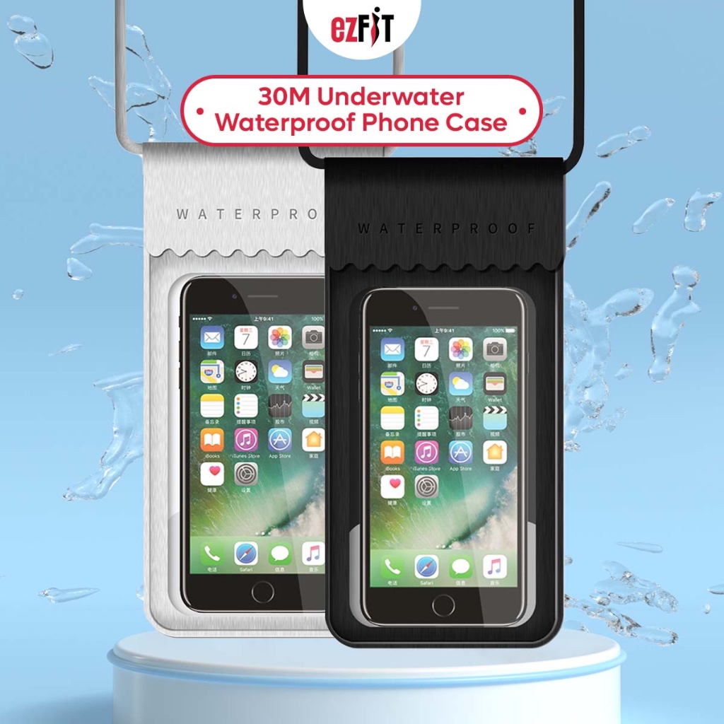 EzFit 30M กันน้ําใต้น้ําเคสโทรศัพท์กระเป๋าขับรถว่ายน้ํา Beg Kalis Air Telefon 手机防水袋