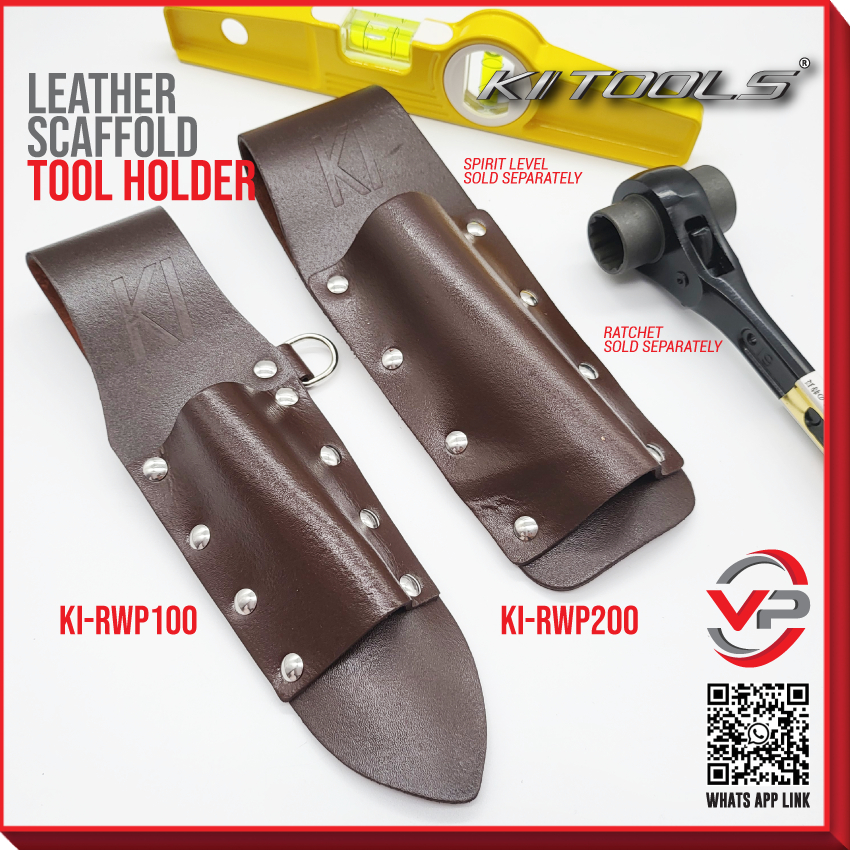 KI TOOLS LEATHER SCAFOLD FROG TOOL HOLDER (MODEL : KI-RWP 100 / KI-RWP 200) STABILA TOP RATCHET SCAF