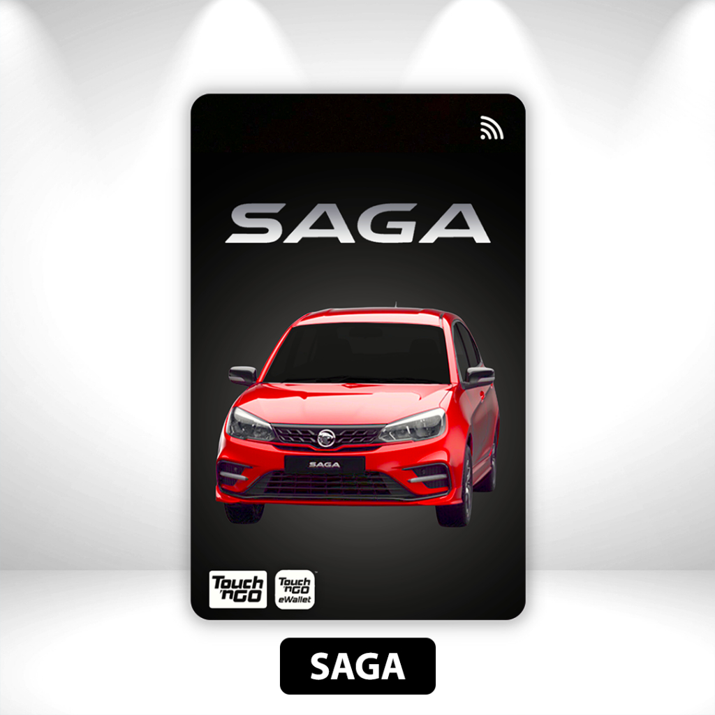 Proton Saga - สติ๊กเกอร์ Touch n Go TNG สติ๊กเกอร์ NFC Card Skincard Proton Saga โดย Sticko Animatio