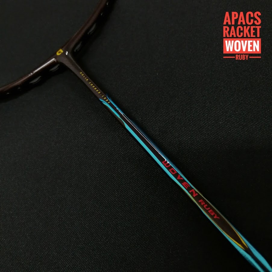 APACS Racket WOVEN Series RUBY ( 35LBS ) 6.6mm SLIM