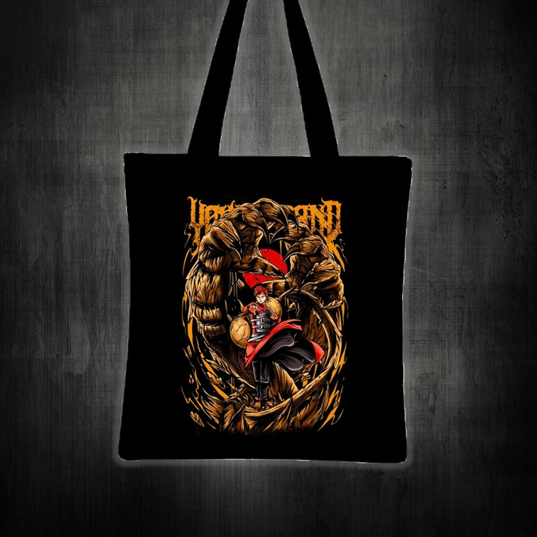 GAARA กระเป๋าผ้าแคนวาสพิมพ์ลายอนิเมะ