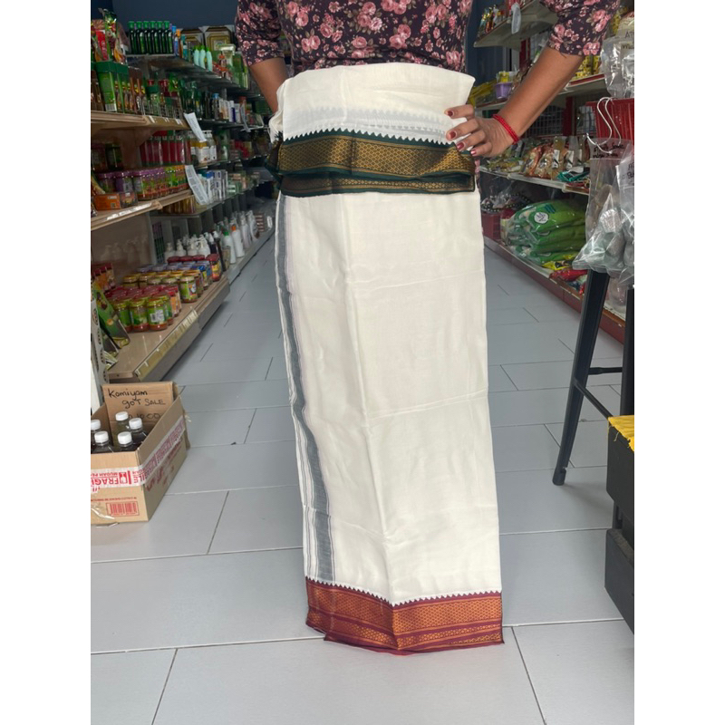 ผ้าฝ้าย Dhoti vesti สําหรับผู้ชาย