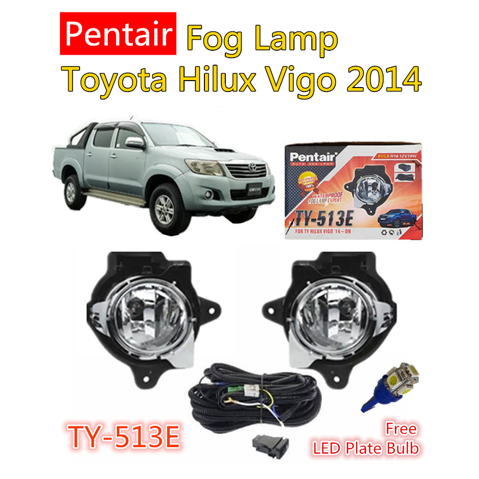 Dc- Toyota Hilux Vigo 2014 ชุดไฟตัดหมอก ติดกันชนหน้า สําหรับเล่นกีฬา (TY-513E )