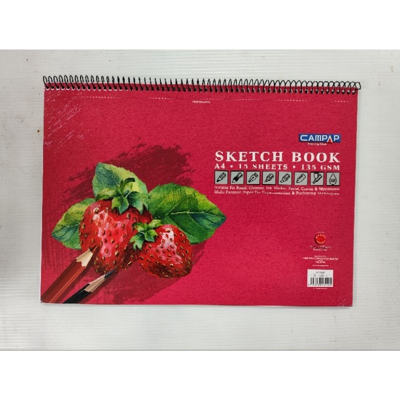 A4 CA3220 135g 15s Sketch bk-1pc