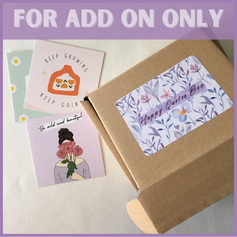 [ADD ON] BOX HAPPY QUOTES FOR QUOTES CARD