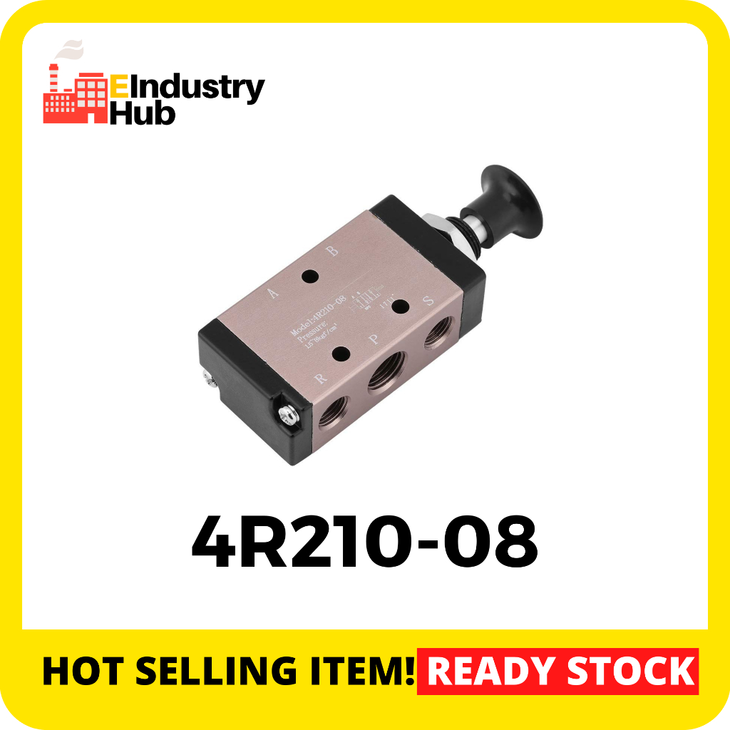 4R210-08 (4L210-08) Push Pull Pneumatic Hand Draw Air Valve