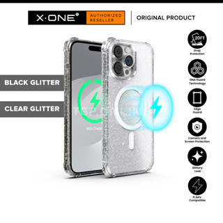 X.one Drop Guard Pro เคสแม่เหล็ก กลิตเตอร์ สําหรับ Iphone 15 14 Pro Max / Plus เคสใส กันกระแทก