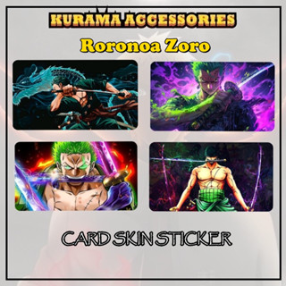 Roronoa Zoro Touch n Go CARD สติกเกอร์ กันน้ํา คุณภาพสูง สําหรับติดตกแต่งการ์ด TNG CARD