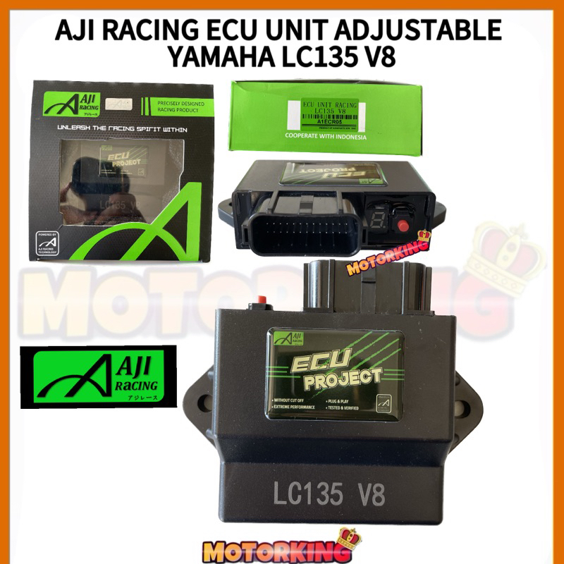 AJI RACING ECU UNIT ที่มาพร้อมกับโหมด YAMAHA LC135 V8 PLUG N PLAY EXTRA HORSE POWER ไม่มี LIMIT ECU 