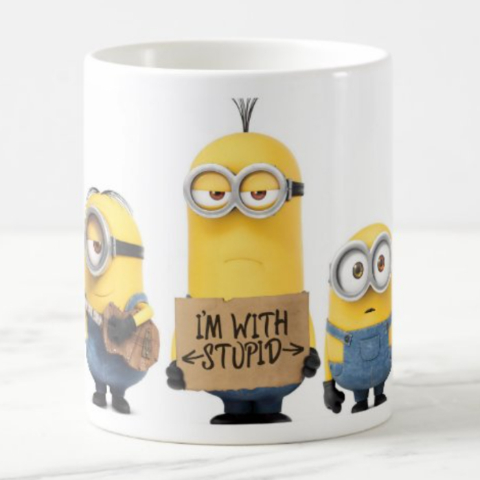 MINIONS MUG WHITE MUG COFFEE MUG KEVIN STUART MUG