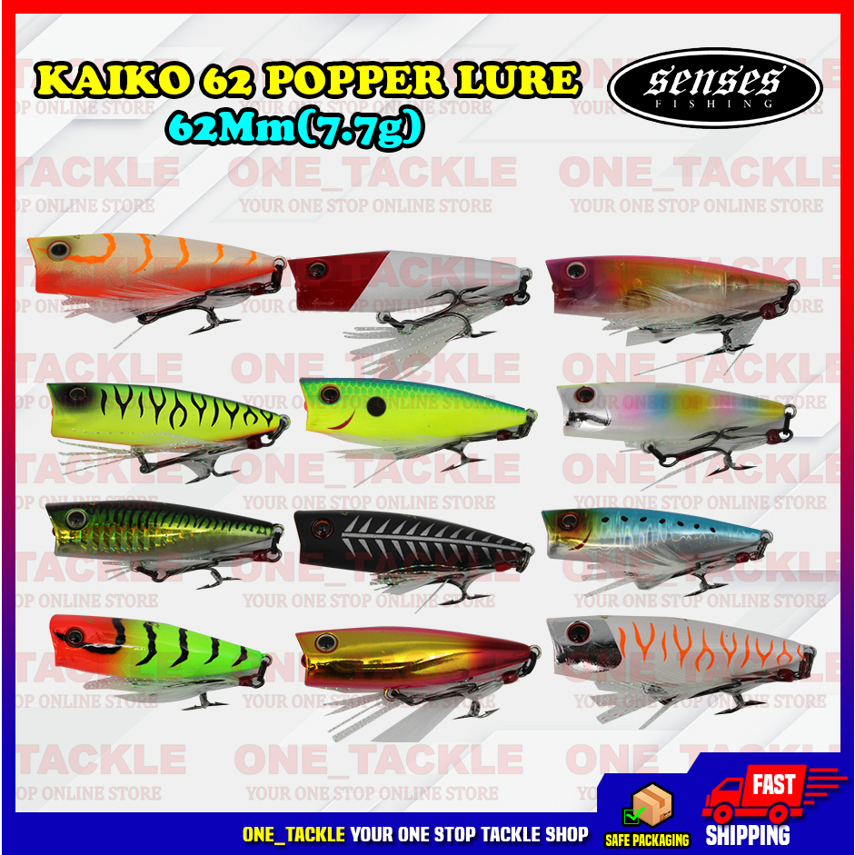 Senses kaiko 62mm (7.7g) เหยื่อน้ําท๊อปเปอร์
