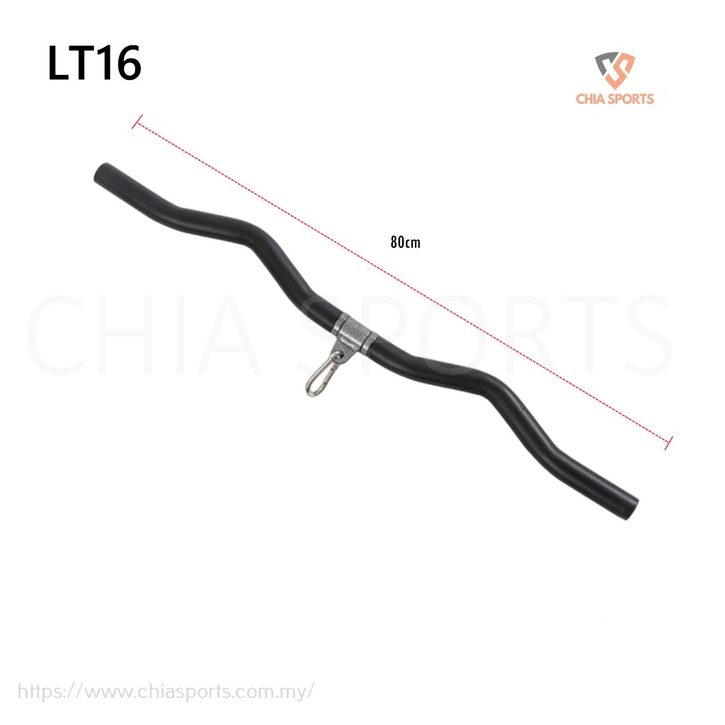 LT16 Curl Lat Pulldown Bar 80 ซม.Revolving อเนกประสงค์เทรนเนอร์สิ่งที่แนบมา Triceps Biceps กลับแถว C