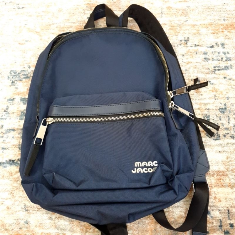 Preloved Marc Jacobs Treck Pack Nylon Medium Backpack สี Midnight Blue