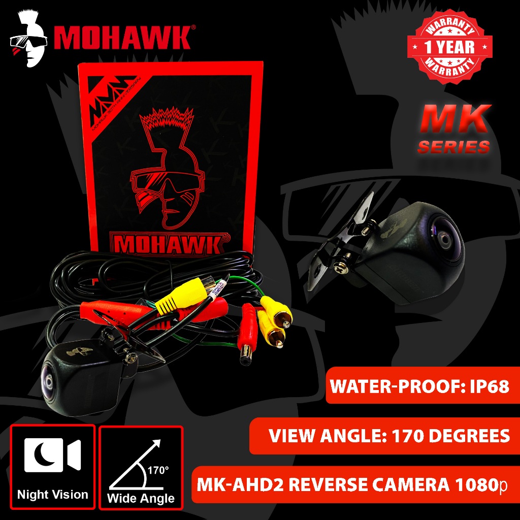 Mohawk MK-AHD2 กล้องมองหลัง มุมกว้าง 180 องศา 1080 Full HD CCD