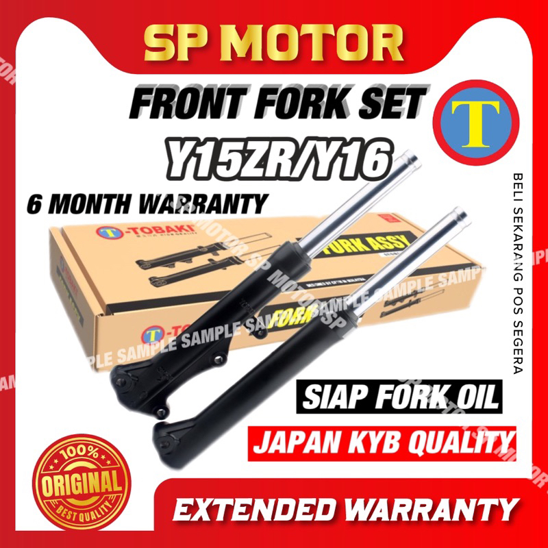YAMAHA Y15 / Y15Z / Y15ZR / Y16 / Y16ZR (B17) Y16 ABS TOBAKI RACING FRONT FORK SET 100% TOBAKI