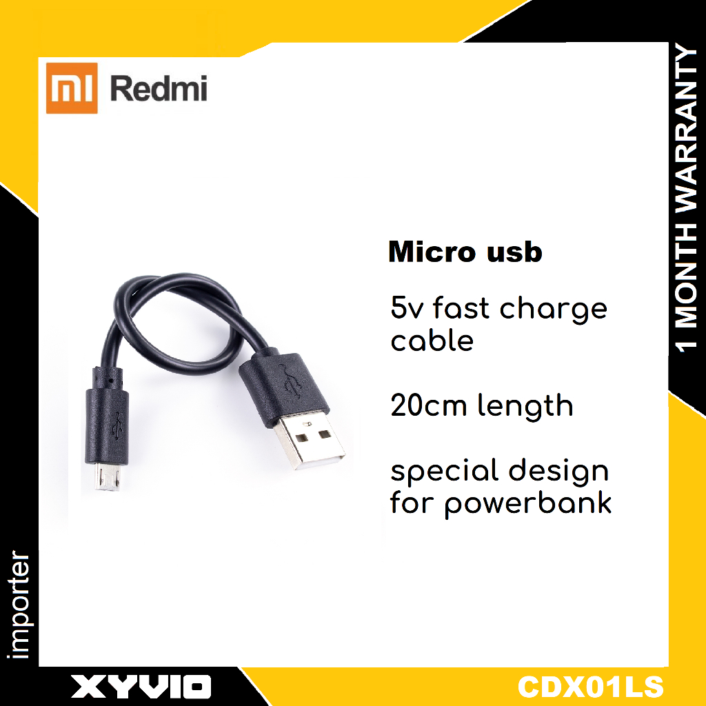 Redmi CDX01LS Micro-usb Powerbank สายชาร์จเร็ว