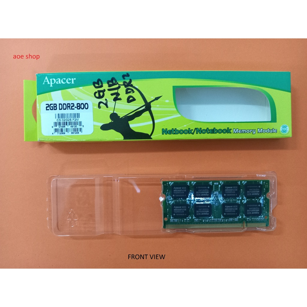 APACER RAM 2GB DDR2 - 800 สําหรับโน๊ตบุ๊คแล็ปท็อป