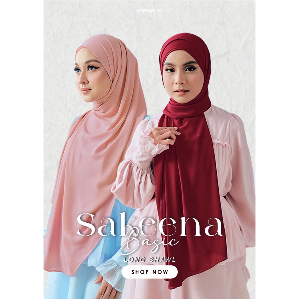 Shakna Basic Shawl By Sofearose Chiffon Shawl By Sofearose