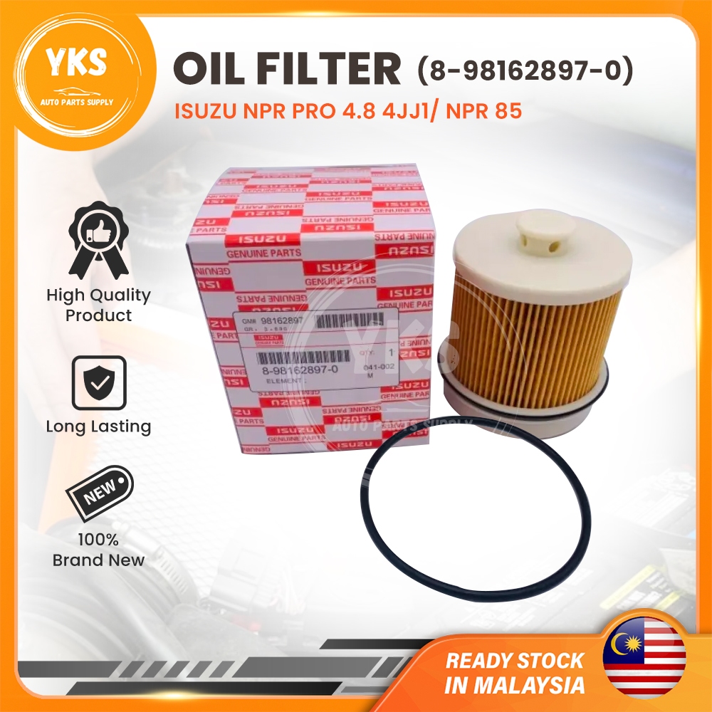 ISUZU NPR PRO 4.8 4JJ1/ NPR 85 (8-98162897-0) / (1-87610093-3) ISUZU ENGINE OIL FILTER PENAPIS MINYA