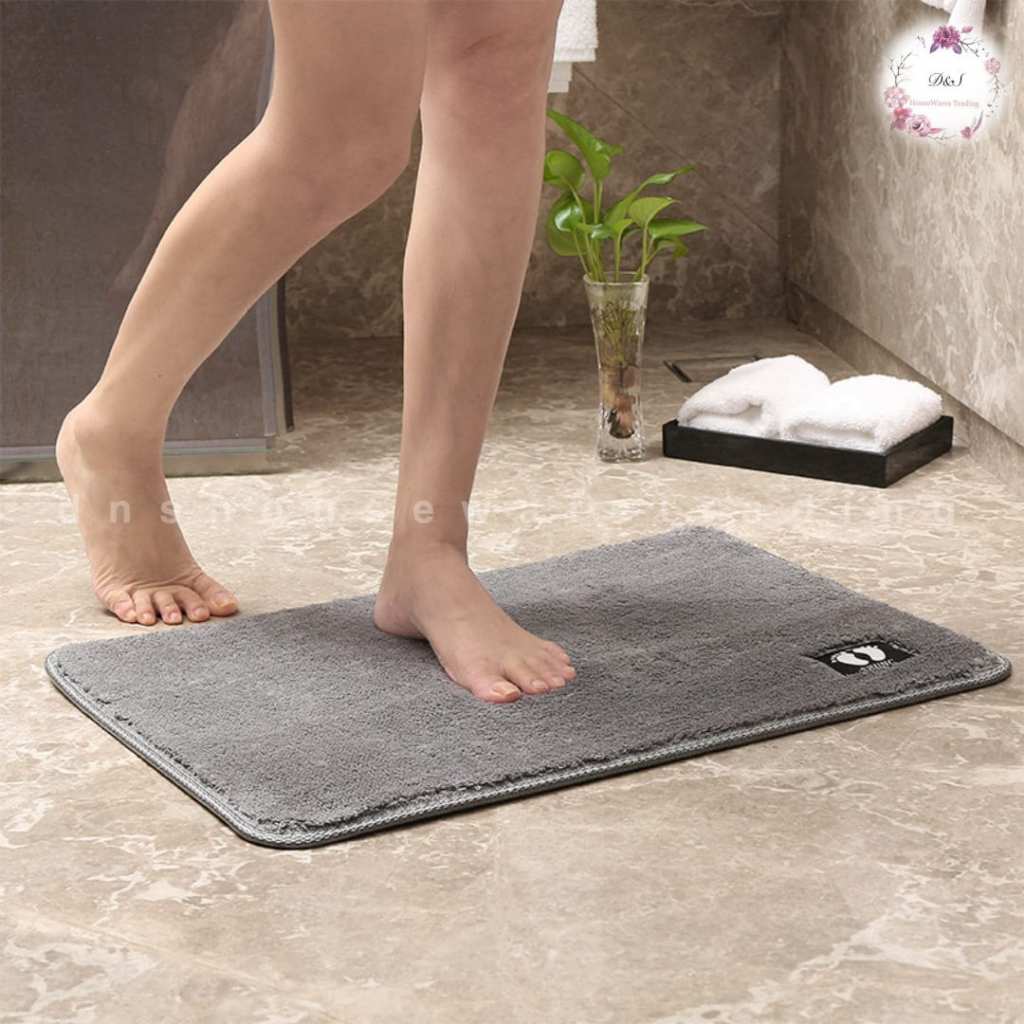 🇲🇾 Non-slip Absorbent Door Mat Living Room Bedroom Carpet Floor Mat Bathroom Mat tikar lantai 客厅卧室直毛