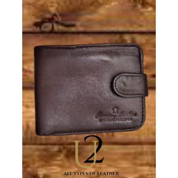 Leather [U-2] Wallet Men Premium Quality BiFold Smart Dompet Kulit Lembu