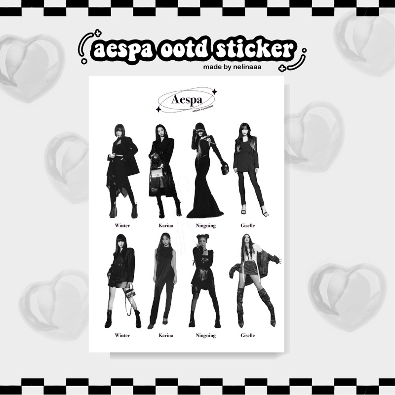 สติ๊กเกอร์ aespa ootd