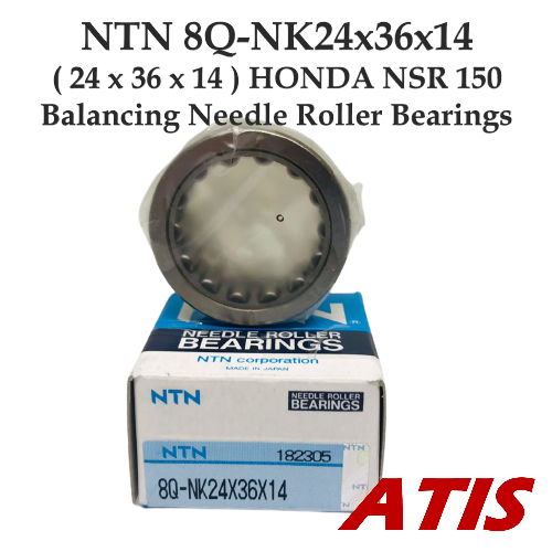 NTN 8Q-NK24x36x14 ( 24 x 36 x 14 ) HONDA NSR 150 Balancing แบริ่งลูกกลิ้งเข็ม