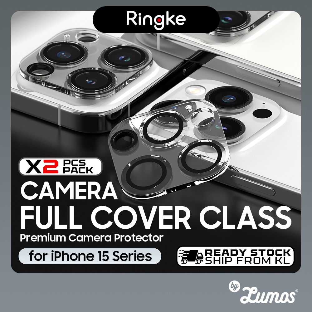 Ringke กระจกป้องกันกล้องสําหรับ i - โทรศัพท์ 15 / 15 Plus / 15 Pro / 15 Pro Max Series 2pack เลนส์กล