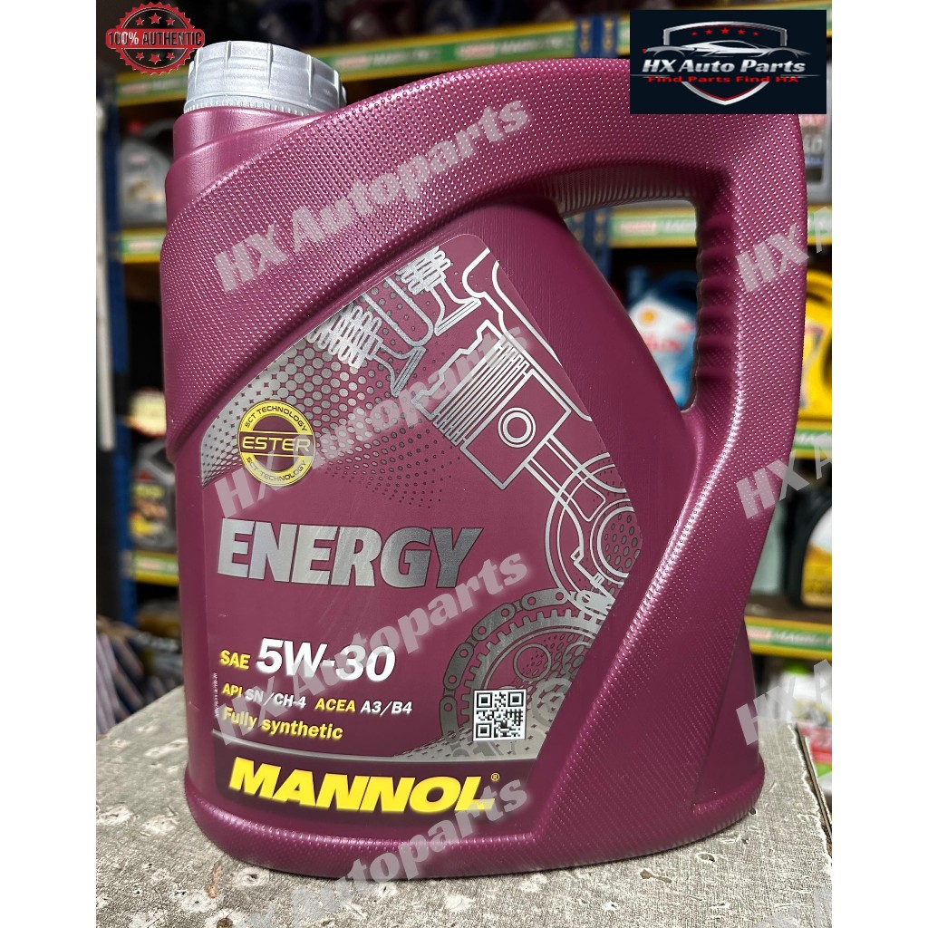 น้ํามันเครื่อง MANNOL ENERGY FULLY SYNTHETIC SAE 5W-30,4L.