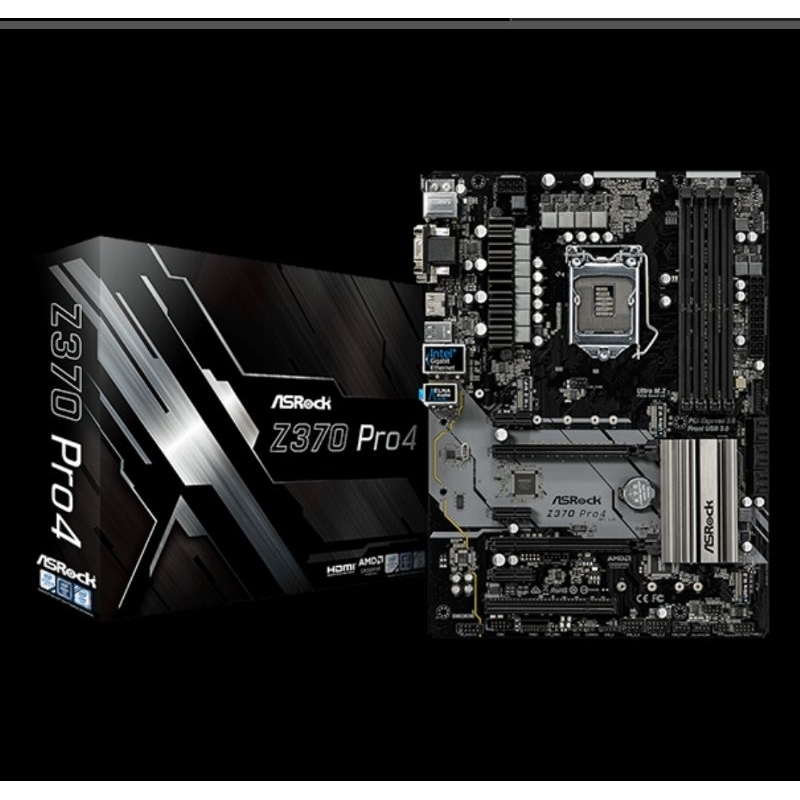 [ใช้แล้ว] เมนบอร์ด ASRock Z370 PRO4
