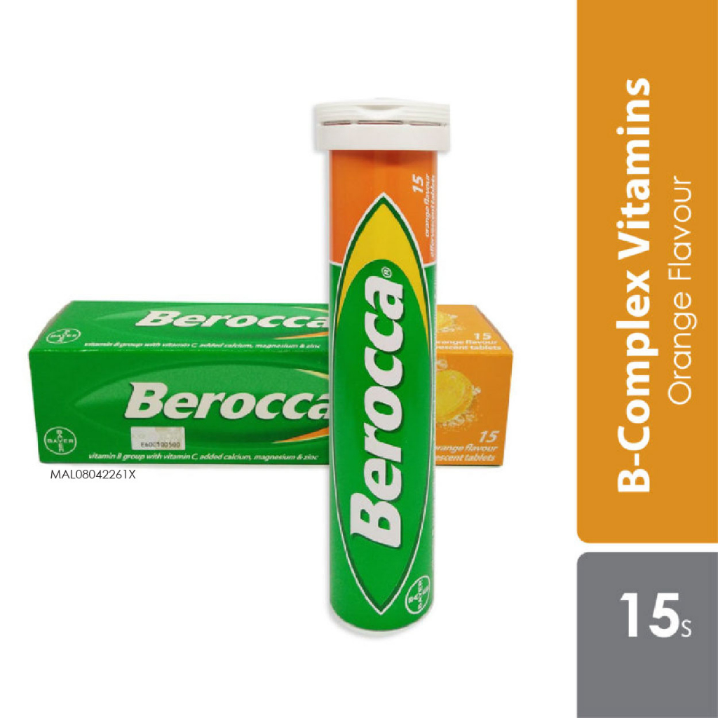 Berocca วิตามินบีเม็ดส้มฟู่ 15s