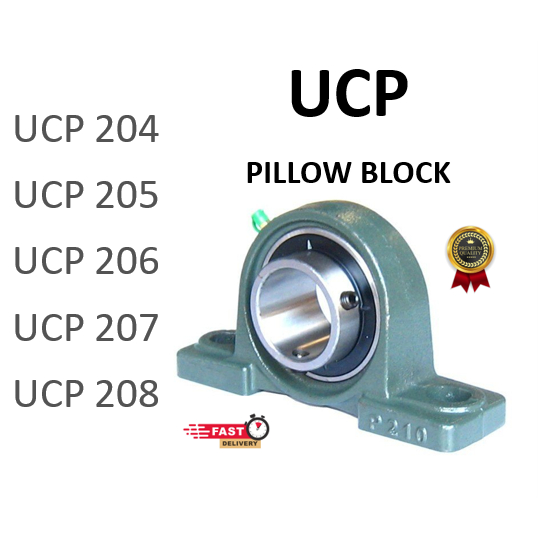 UCP204 UCP205 UCP206 UCP207 UCP208 (มม.และนิ้ว) แบริ่งบล็อกหมอนหน้าแปลน