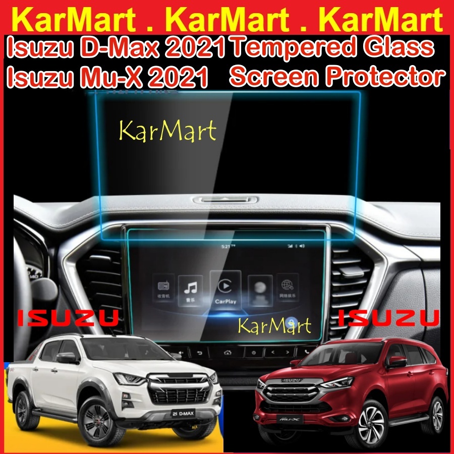 Isuzu D-MAX MU-X 2021-2023 ปกป้องหน้าจอ Facelift 9" Infotainment กระจกนิรภัย 9 นิ้ว Navigator ใหม่ลอ