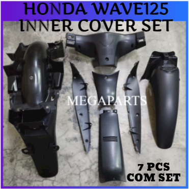 HONDA WAVE125 WAVE125R ชุดฝาครอบด้านในฝาครอบด้านหลังบังโคลนไม่มีชิ้นส่วน HLD (7 ชิ้น) W125 ASSURED ค