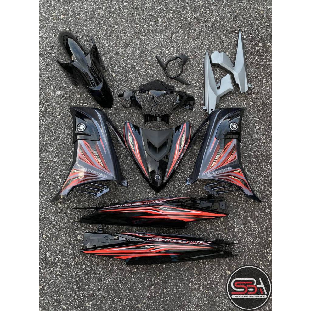 ฝาครอบชุด YAMAHA LC135 V2 V6 V7 JUPITER AURORA DBMN8 BLACK HITAM L2 / L6-JA-3 SIP TANAM VELOZI + ฝาค