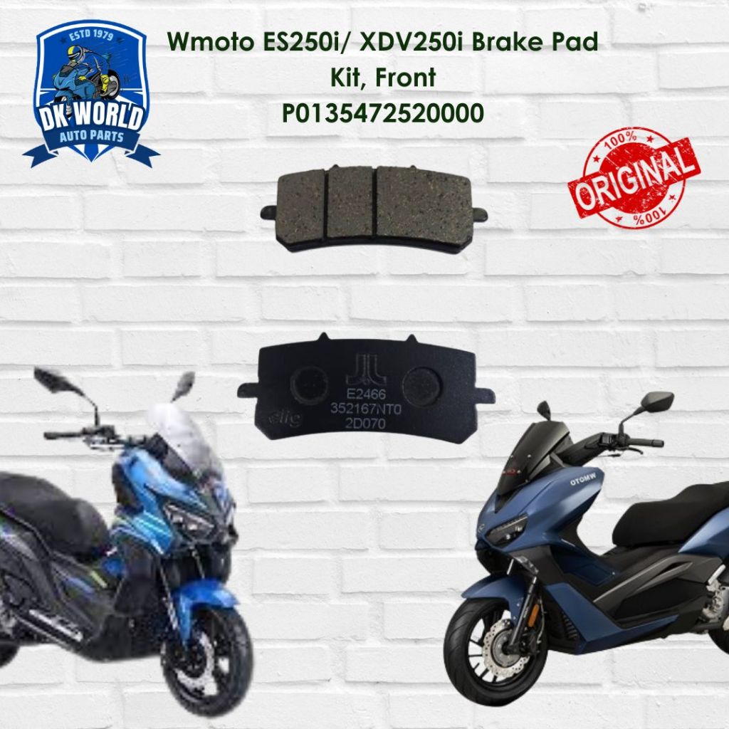 ชุดผ้าเบรค Wmoto ES250i/ XDV250i หน้า P0135472520000